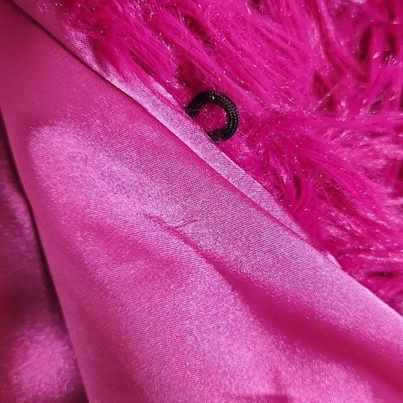 Hot Pink Anthropologie Faux Fur Capelet Shrug Bolero One Size Fits Most - Picture 4 of 15